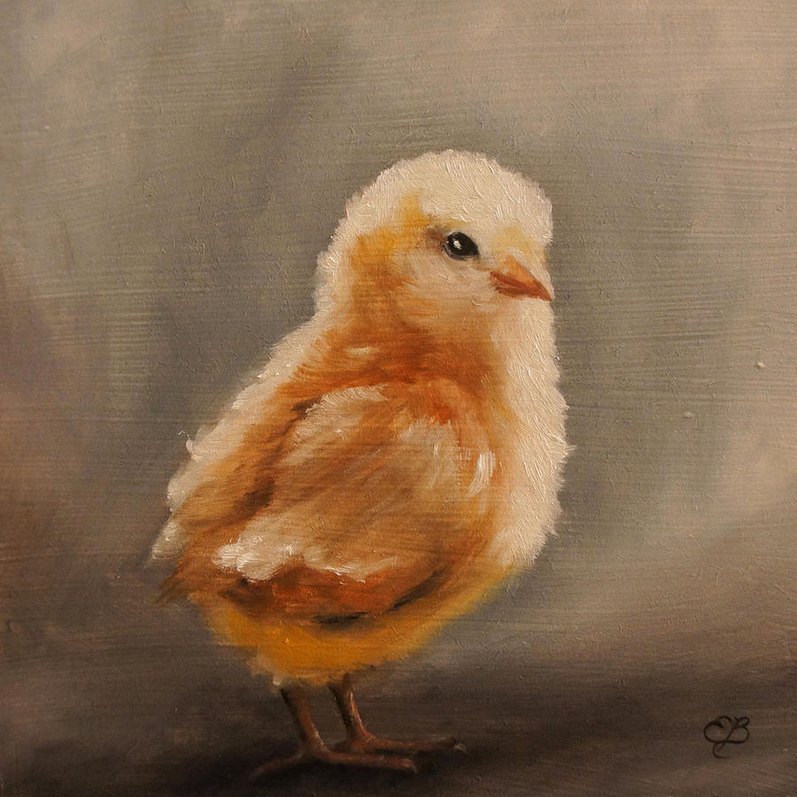 Chick Painting by Elizabeth Barrett