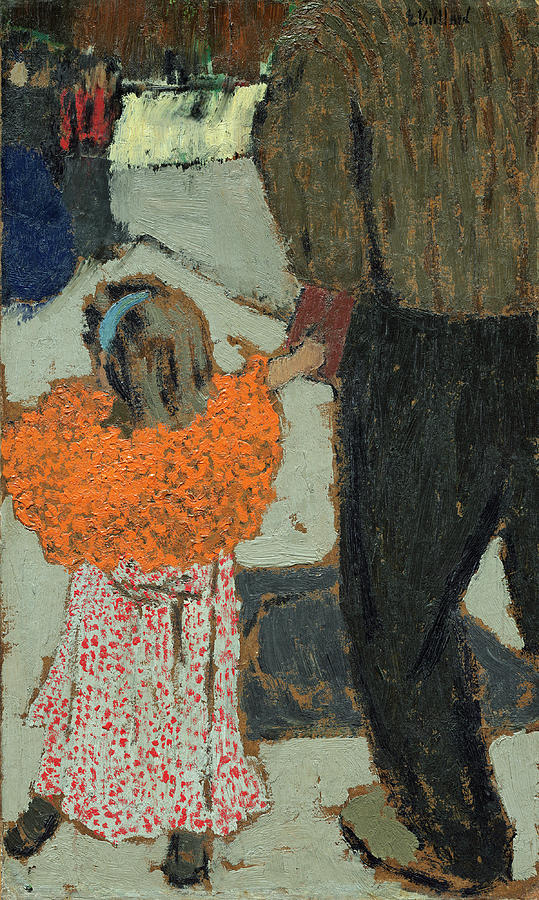 Child Wearing a Red Scarf #1 Painting by Edouard Vuillard