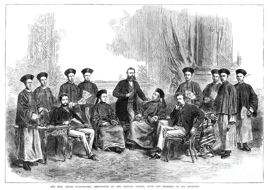 Chinese Delegation, 1868 #1 Photograph by Granger