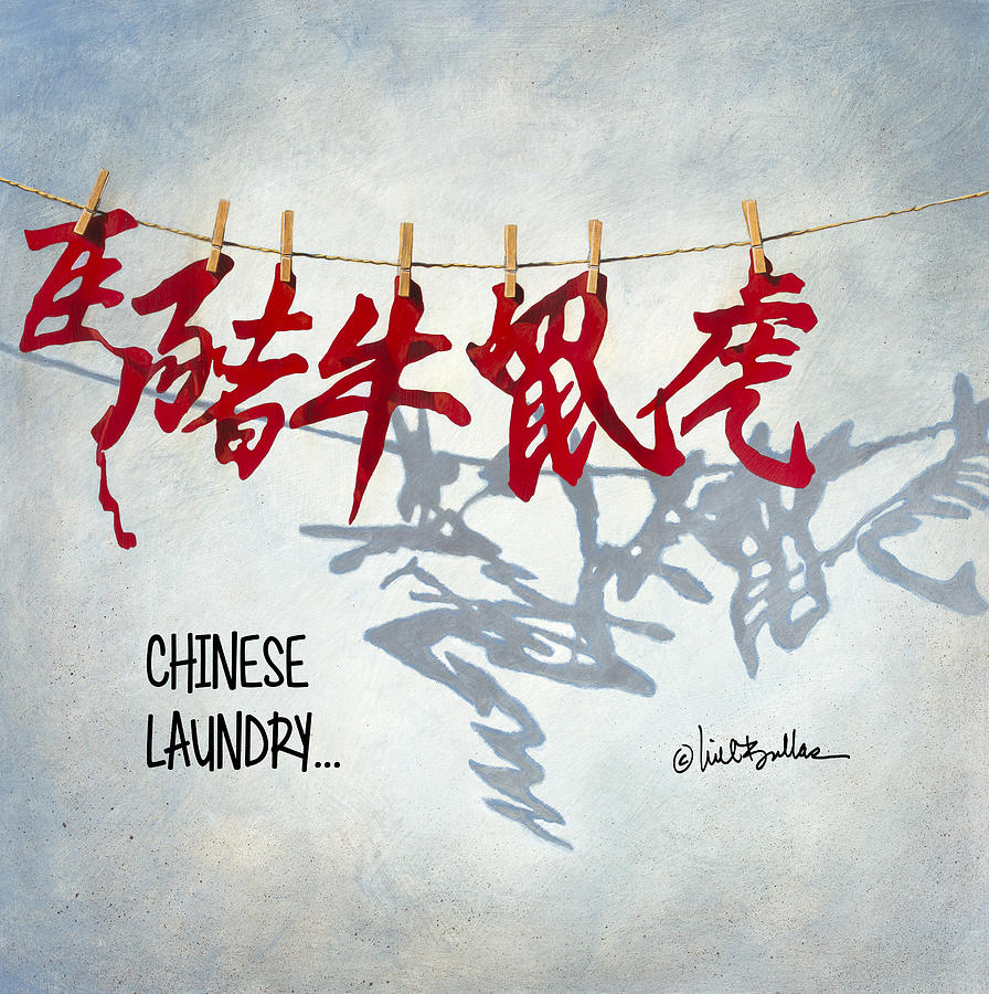 Will Bullas Painting - Chinese Laundry... #3 by Will Bullas