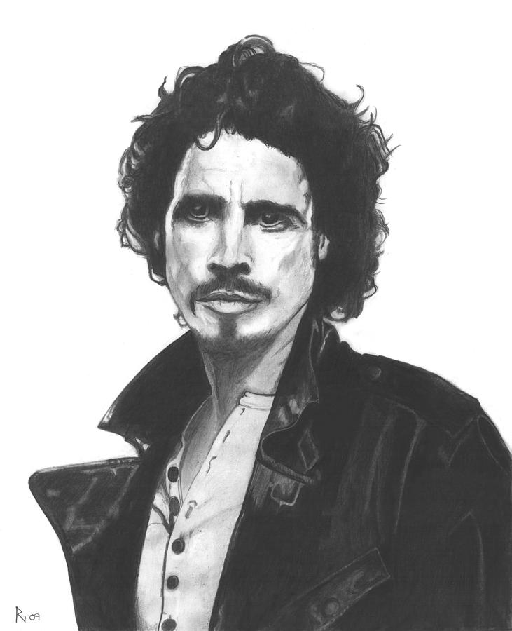 Chris Cornell Drawing by Russell Griffenberg | Fine Art America