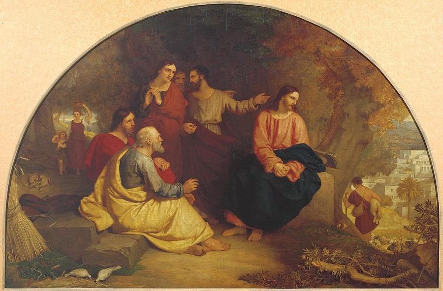 Christ Lamenting over Jerusalem #1 Painting by Charles Lock Eastlake