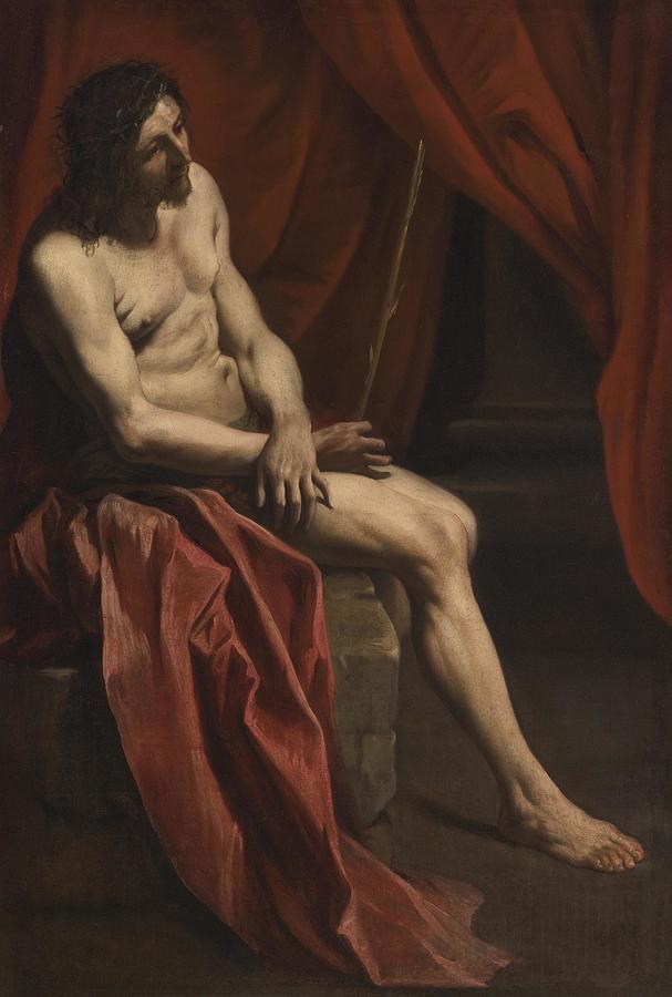 Christ Mocked Painting by Troy Caperton