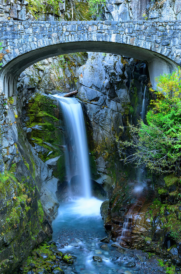 Christine Falls, Mt Rainier #1 Digital Art by Michael Lee