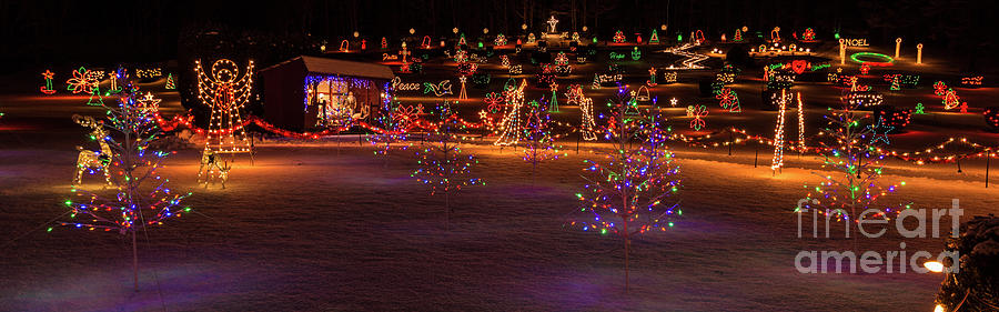Christmas Holiday Display at La Salette Shrine in Enfield. #1 Photograph by New England Photography