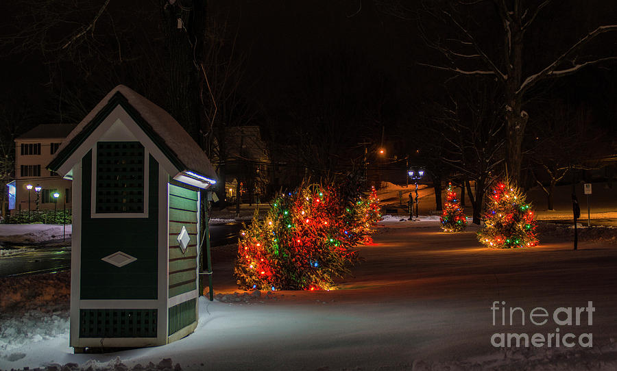 Christmas in New Milford. #1 Photograph by New England Photography