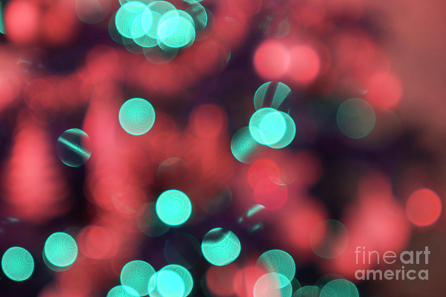 Christmas lights in red and green Photograph by Patricia Hofmeester