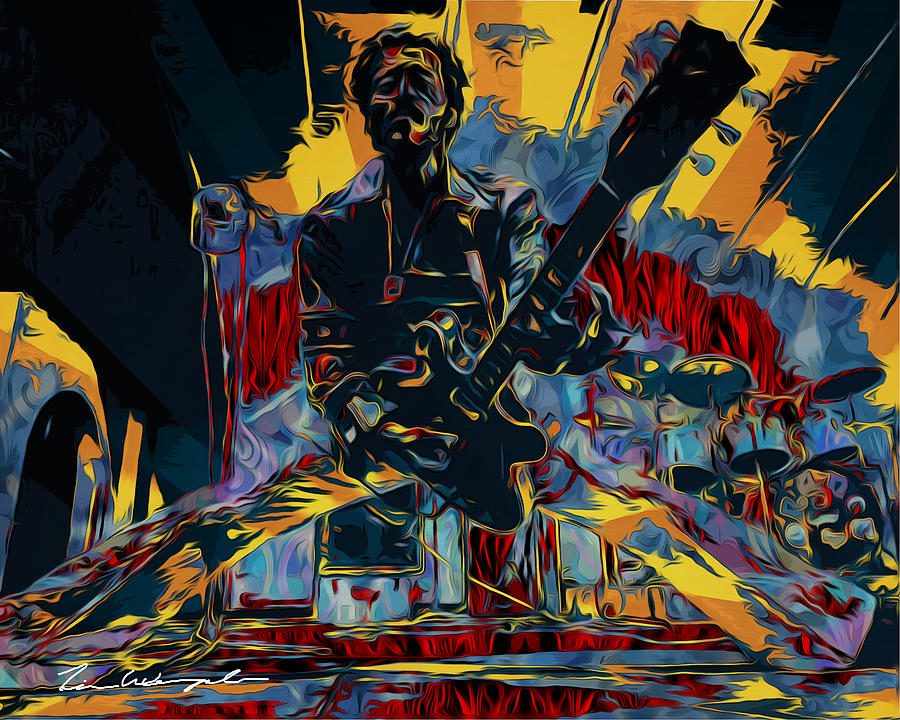 Chuck Berry #2 Digital Art by Tim Wemple
