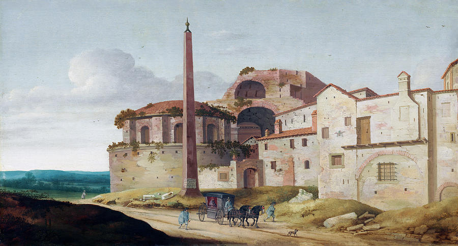 Church of Santa Maria della Febbre #1 Painting by Pieter Jansz Saenredam