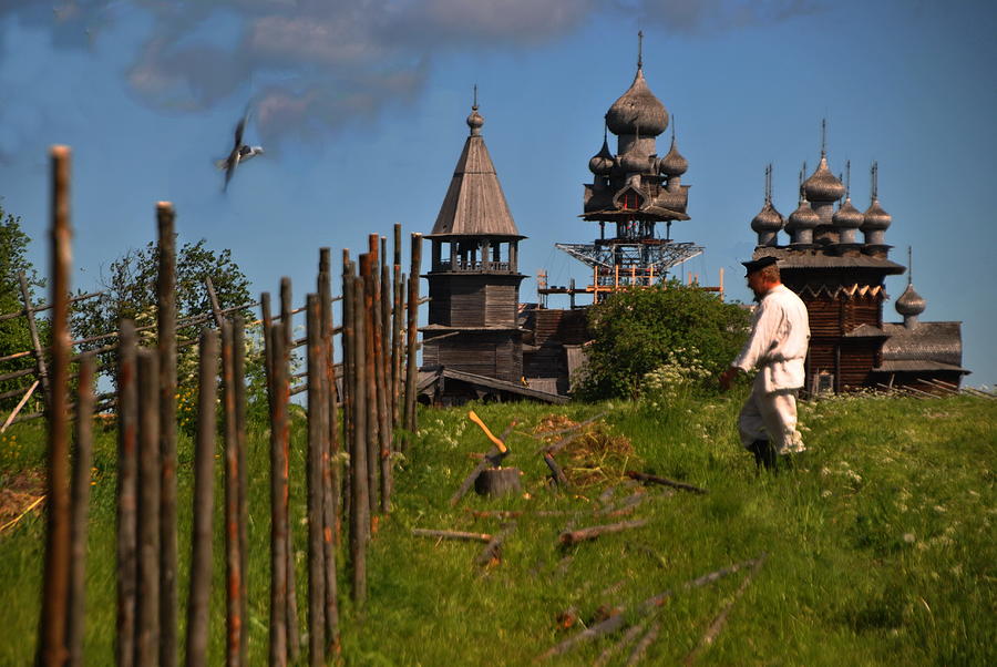 Wooden Churches from the Field Photograph by Jacqueline M Lewis