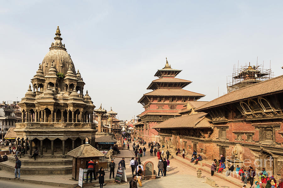 Chyasim Deval Krishna Temple in the Durbar square in Patan in th #1 Photograph by Didier Marti