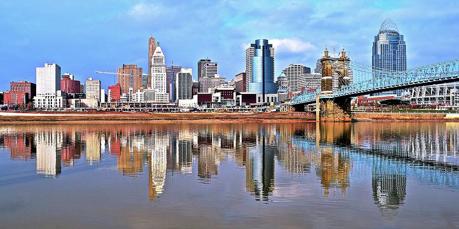 Cincinnati Reflects #1 Photograph by Frozen in Time Fine Art Photography