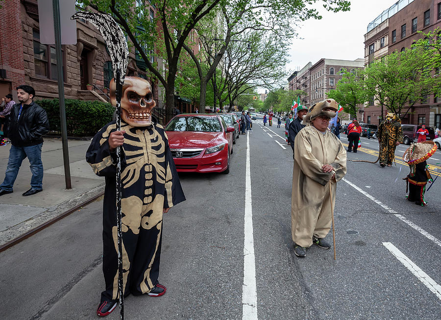 Cinco de Mayo Parade NYC 2018 Masked and Costumed Paticipants #1 Photograph by Robert Ullmann