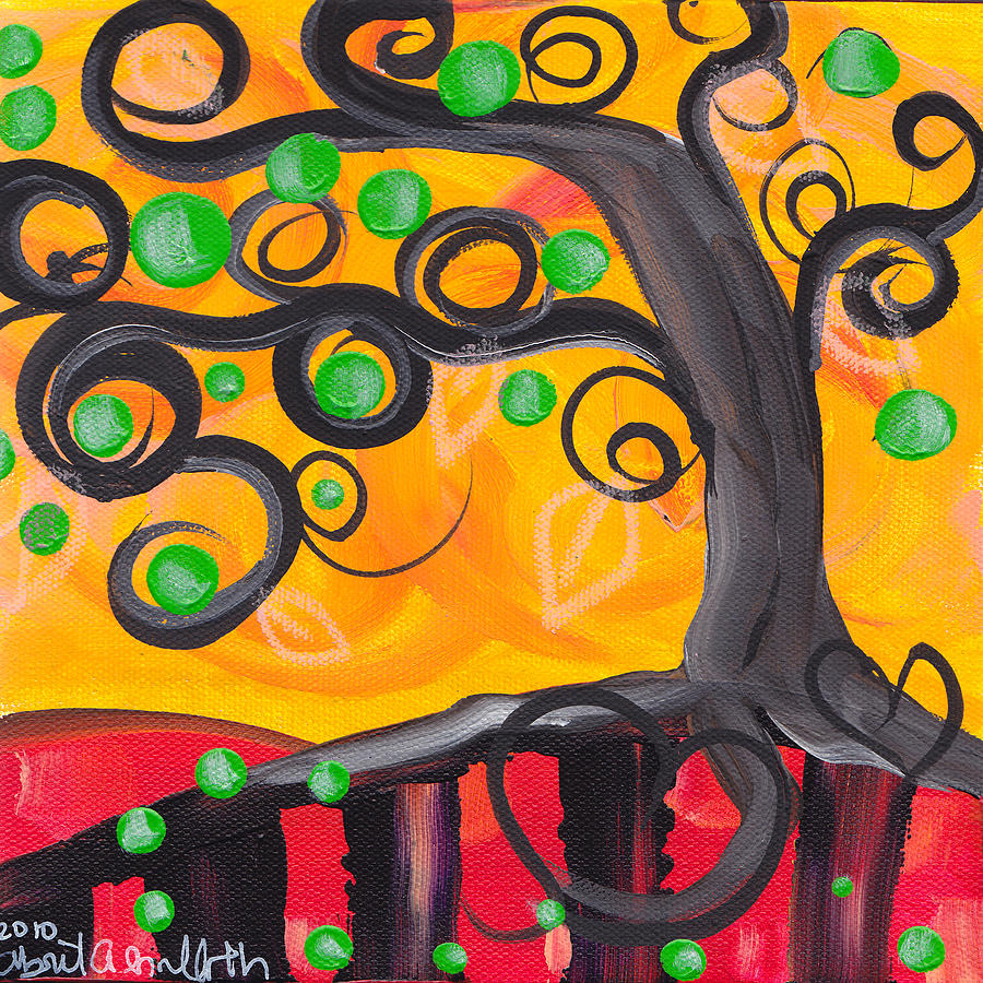 Cipriana Tree Painting by Abril Andrade