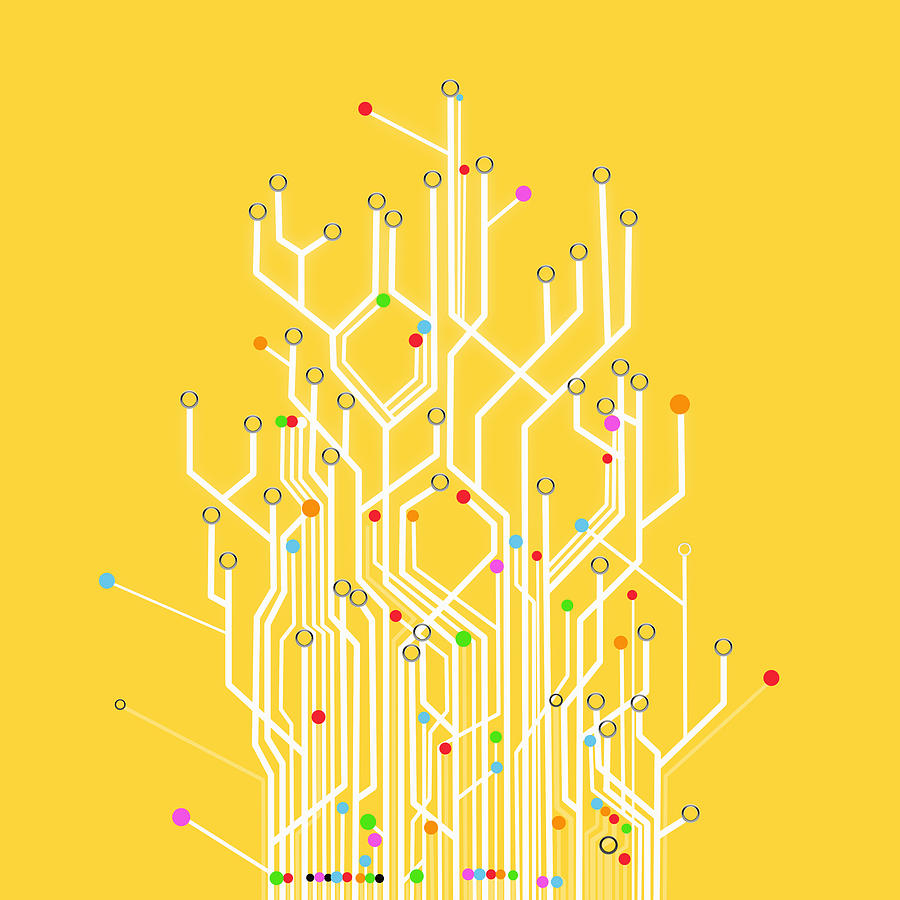 Abstract Photograph - Circuit Board Graphic #1 by Setsiri Silapasuwanchai