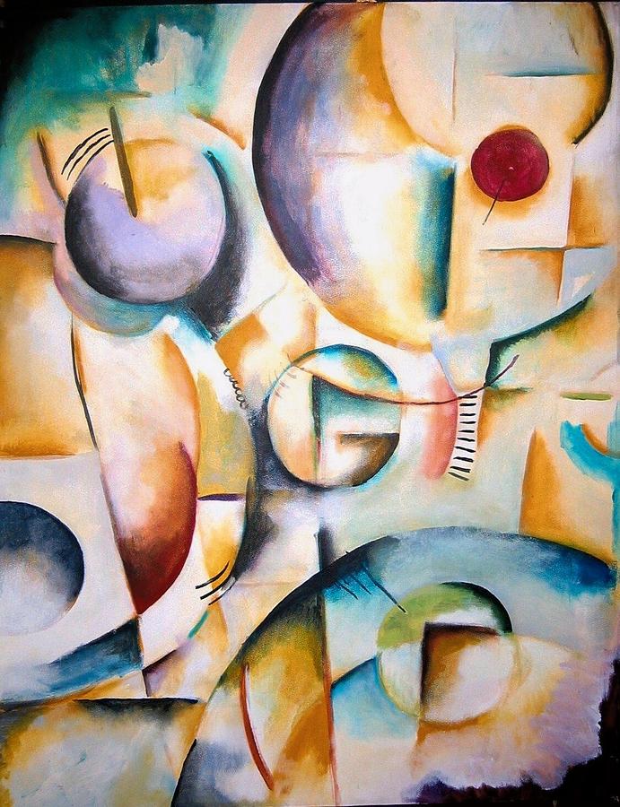 Cubism Painting - Circus by Halle Treanor Cubism Painting - Circus by Halle Treanor