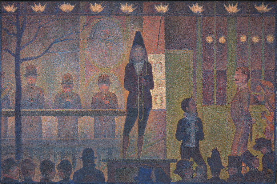 Vintage Painting - Circus Sideshow #1 by Georges Seurat