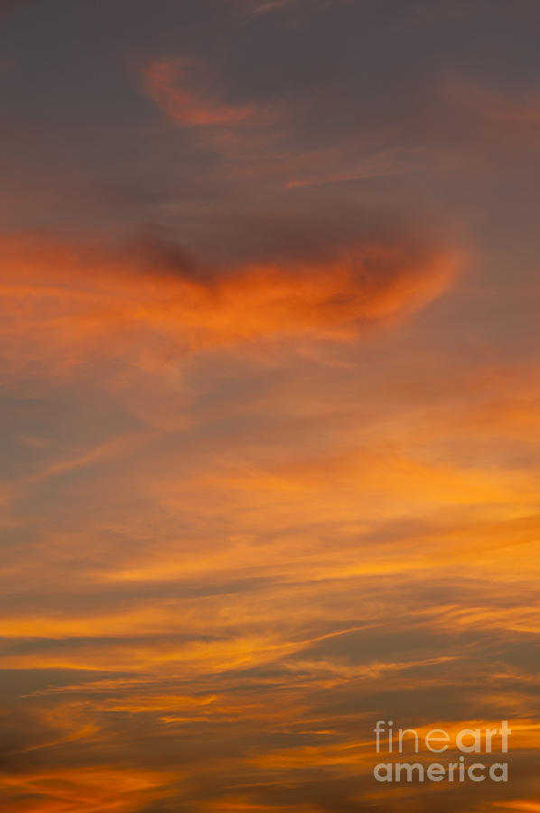 Cirrus Clouds at Sunset #1 Photograph by Jim Corwin