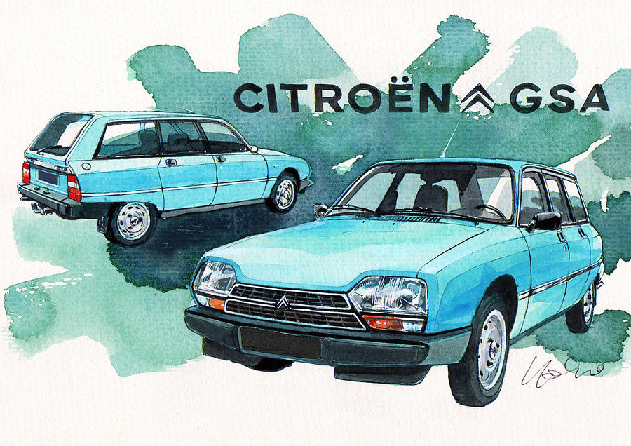 Citroen Painting - Citroen GSA #1 by Yoshiharu Miyakawa