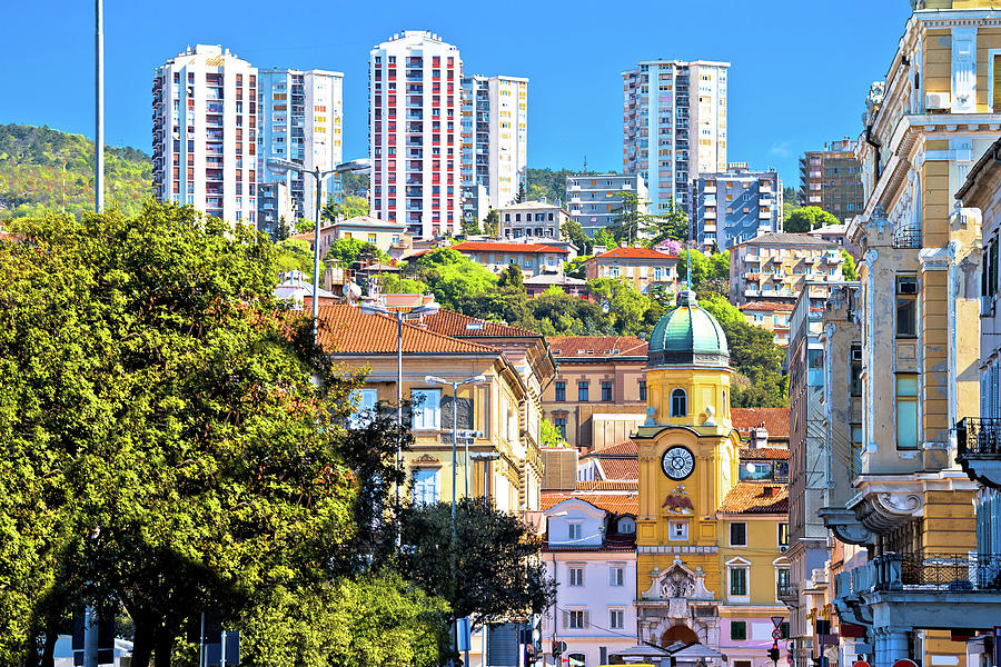 City of Rijeka architecture view #1 Photograph by Brch Photography