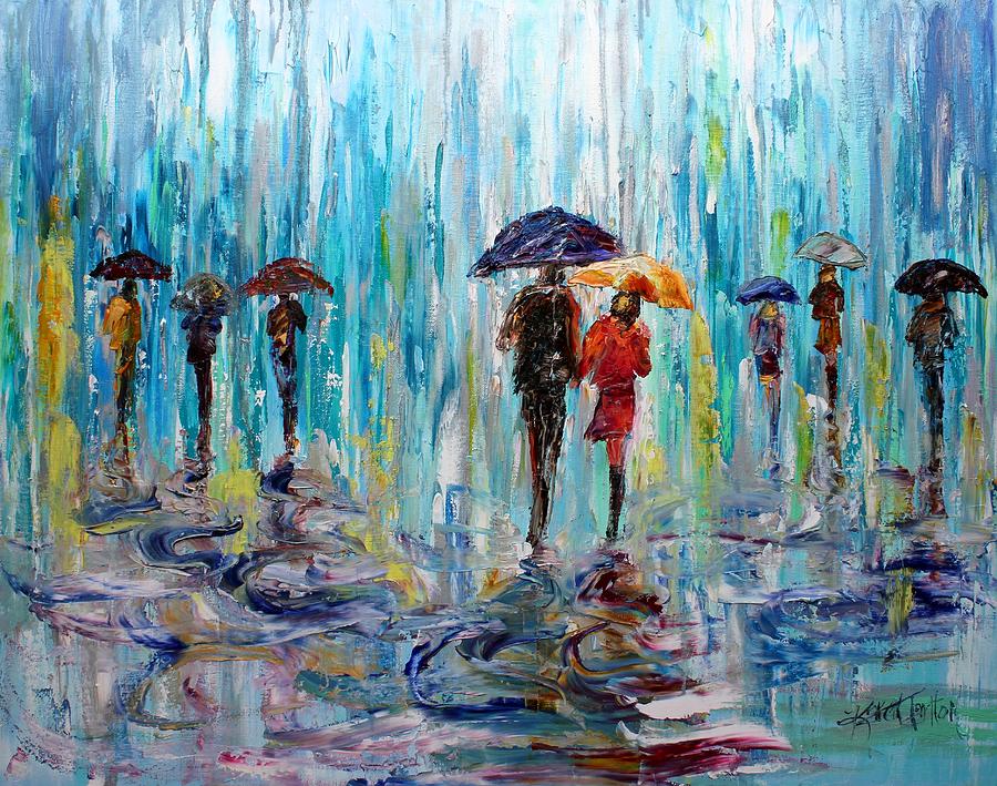 Rain painting. Импрессионизм дождь. Дождь в картинах импрессионистов. Дождь маслом мастихином. Дождь живопись мастихином.