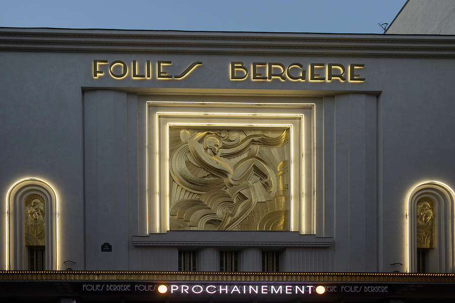 City Scene Paris France Folies Bergere Digital Art by Carol Ailles - Pixels