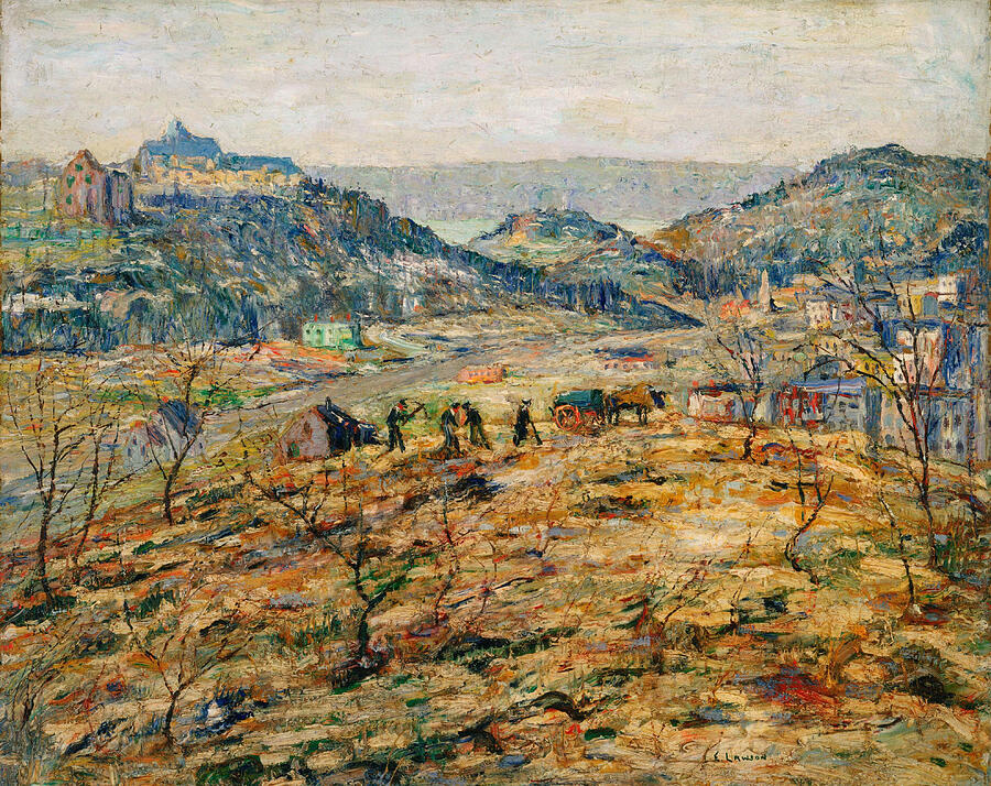 Ernest Lawson Painting - City Suburbs, from circa 1914 by Ernest Lawson