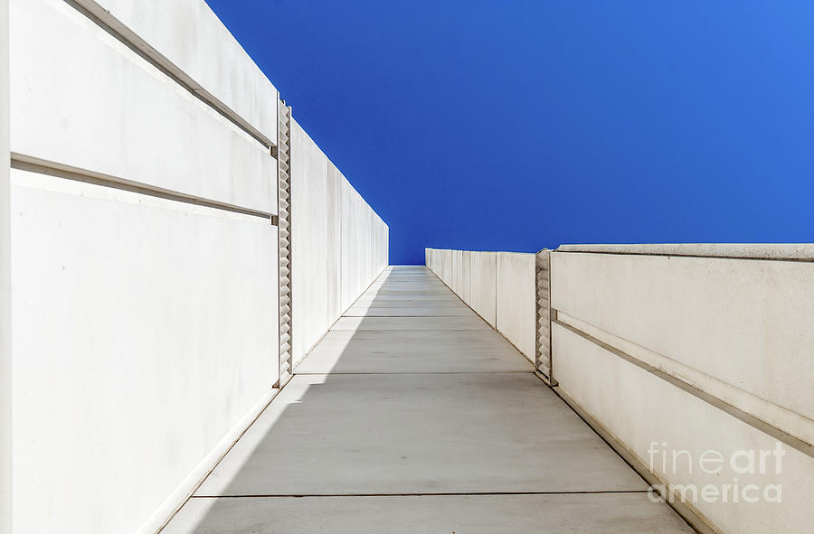 Blue and White and SKy Photograph by Len Tauro
