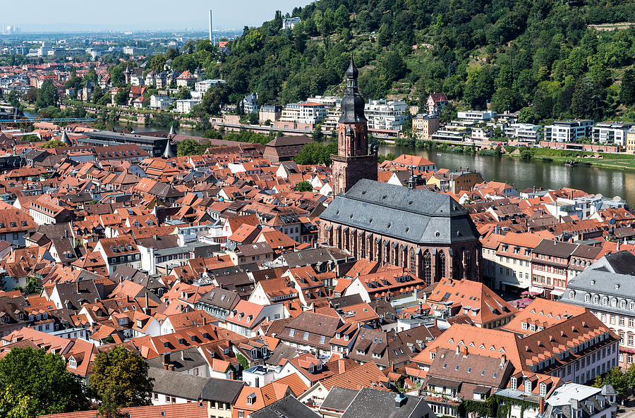 Cityscape  of Heidelberg in Germany #1 Photograph by Michalakis Ppalis
