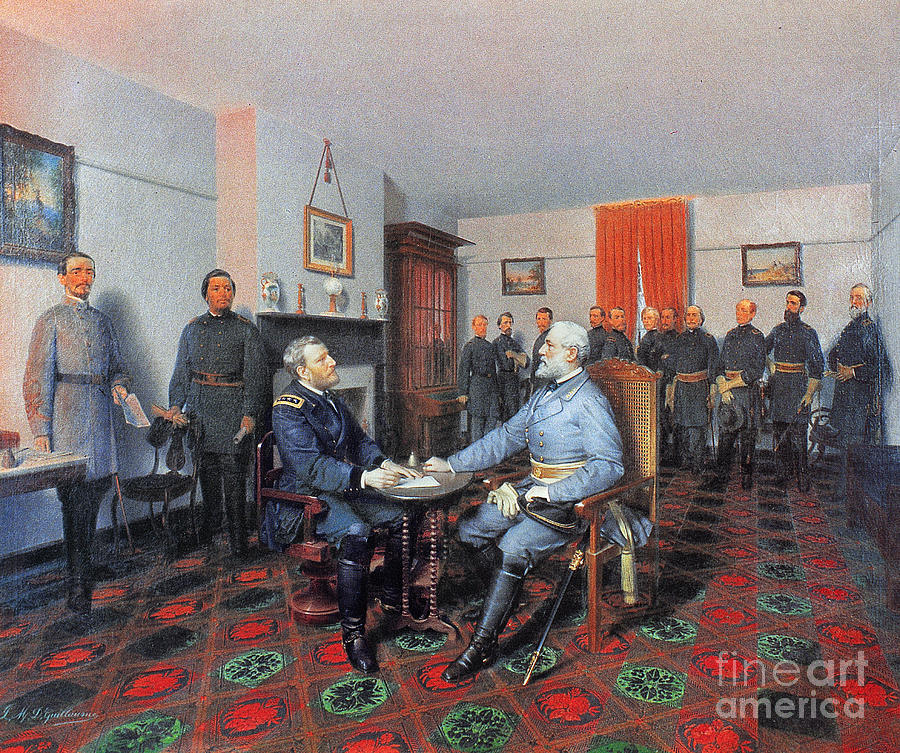 Civil War - Appomattox, 1865 Painting by Louis Guillaume