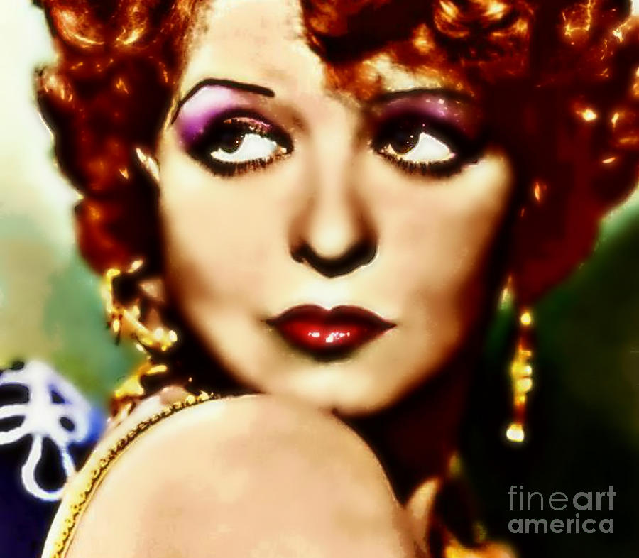 Clara Bow Painting by Wbk - Fine Art America