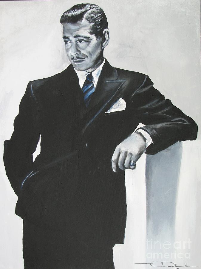Clark Gable #1 Painting by Eric Dee