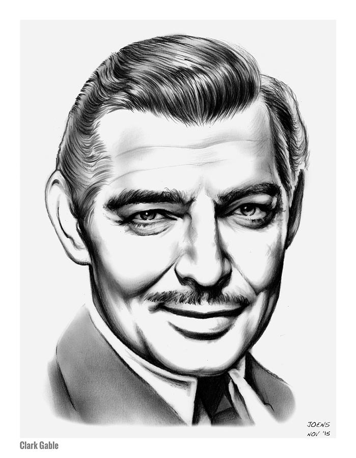 Clark Gable #1 Drawing by Greg Joens