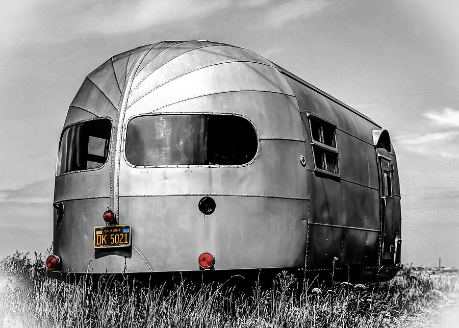 Vintage Photograph - Classic Airstream caravan #1 by Ian Hufton