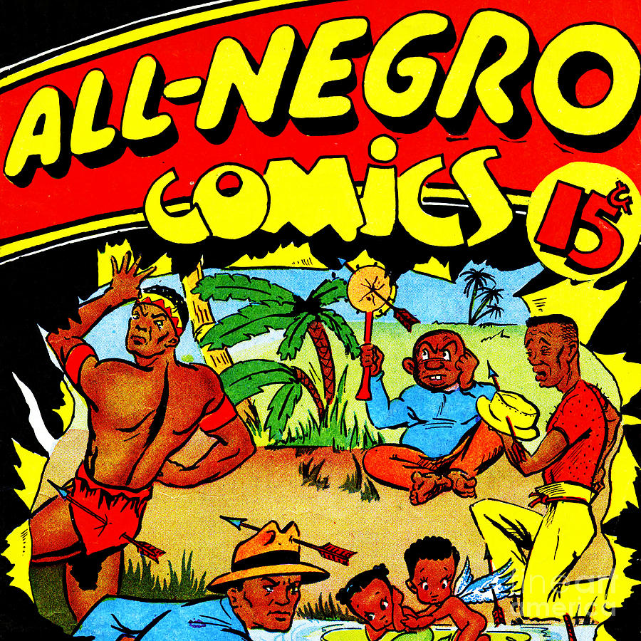 Classic Comic Book Cover All Negro Comics square Photograph by Wingsdomain Art and Photography