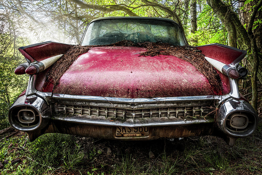 Mountain Photograph - Classy Cadillac #1 by Debra and Dave Vanderlaan