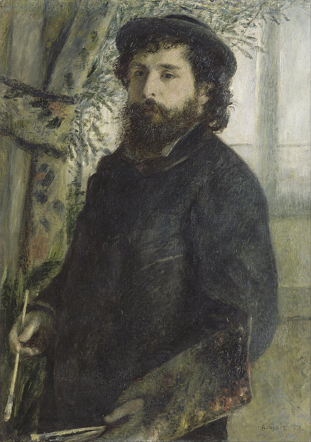 Claude Monet #1 Painting by Auguste Renoir