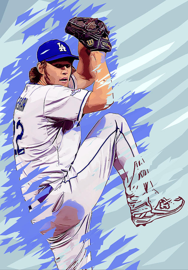 Clayton Kershaw Digital Art by Nadezhda Zhuravleva