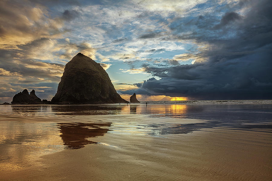 Clearing Skies at Cannon Beach #1 Photograph by Andrew Soundarajan