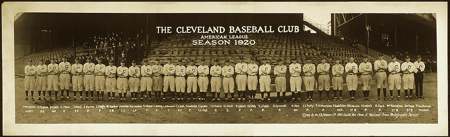 Cleveland Indians Photograph - Cleveland Baseball 1920 #1 by Mountain Dreams