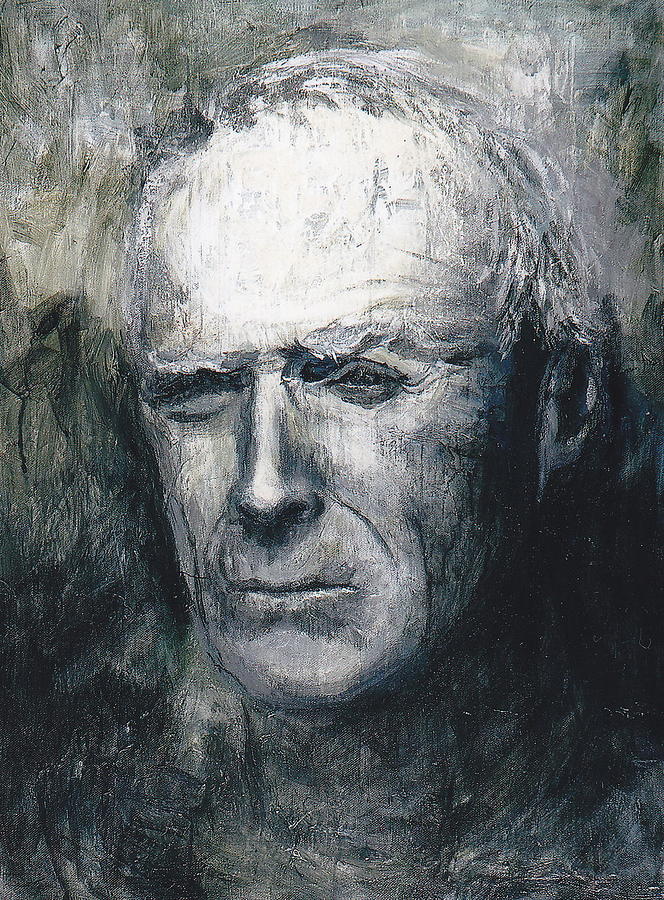 Clint Eastwood Painting - Clint #1 by Connie Freid