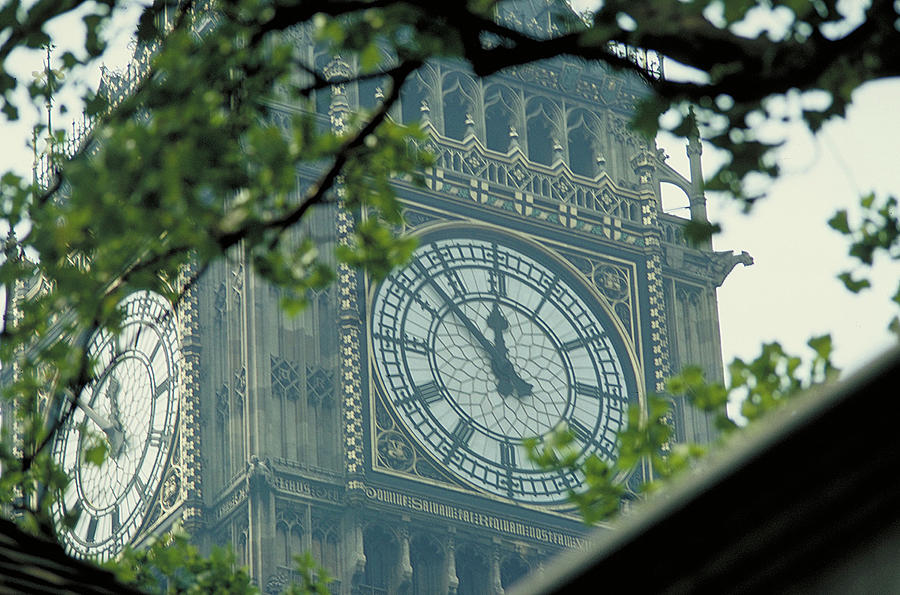 Time Photograph - Clock Face of Big Ben by Carl Purcell