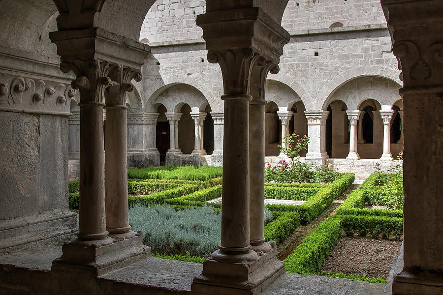 Cloister of Senanque Abbey #1 Photograph by Claudio Maioli