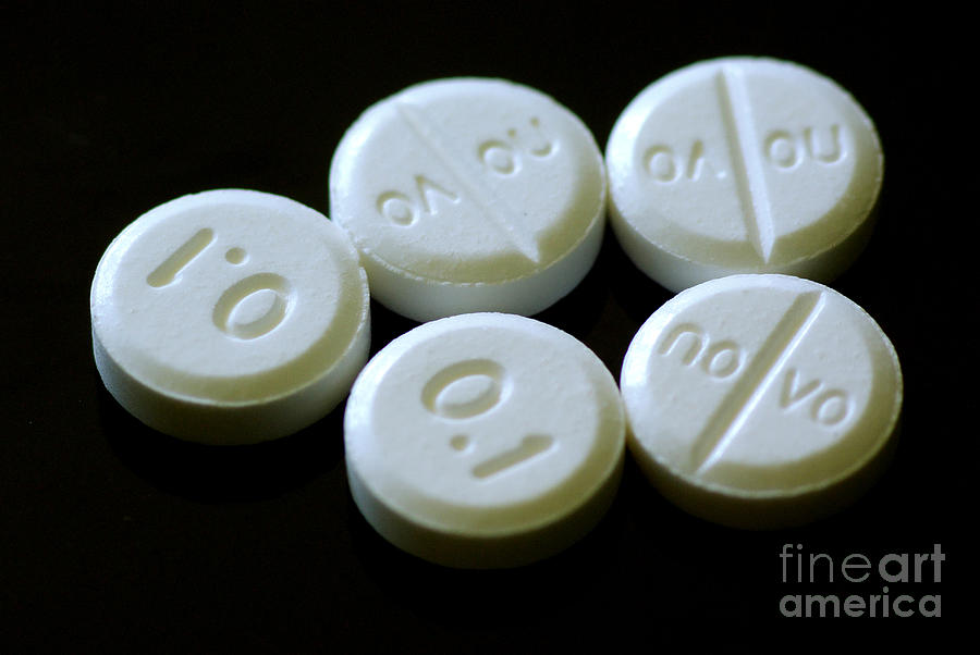 Clonidine 0.1 Mg Pills #1 Photograph by Scimat