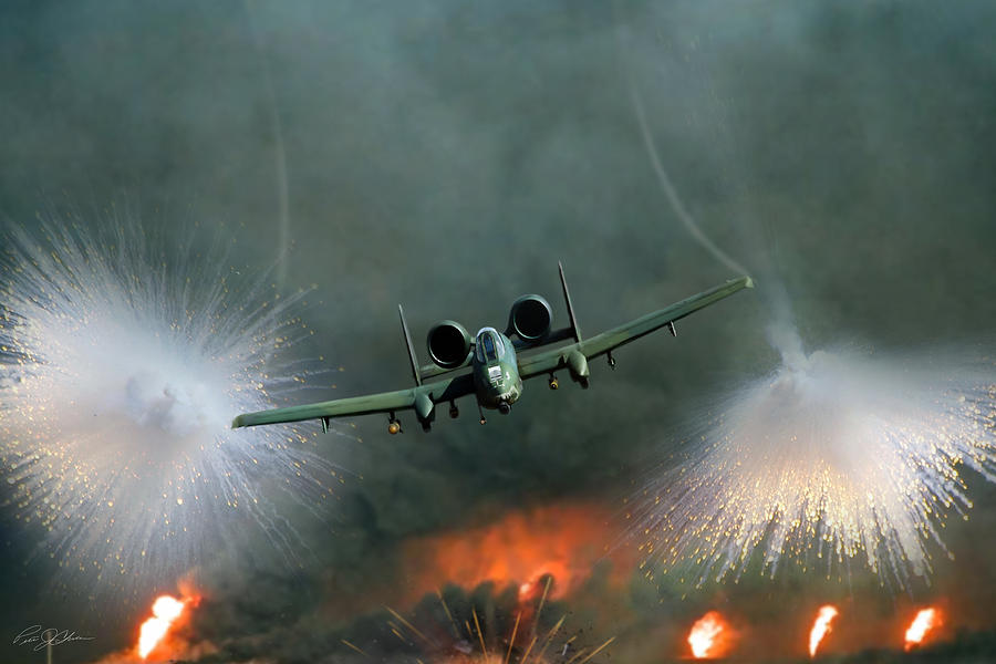 Jet Digital Art - Close Air Support #1 by Peter Chilelli