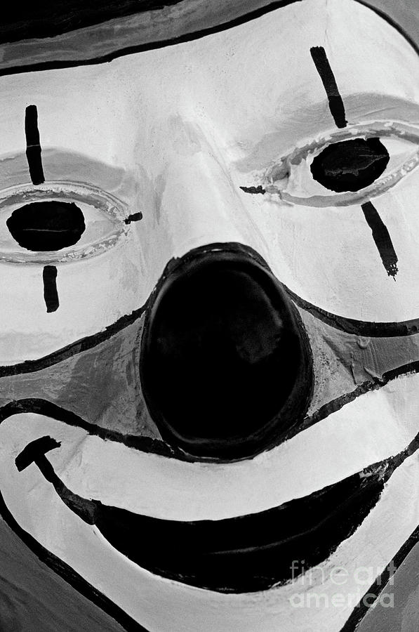 Close-up Smiling Clown  #2 Photograph by Jim Corwin