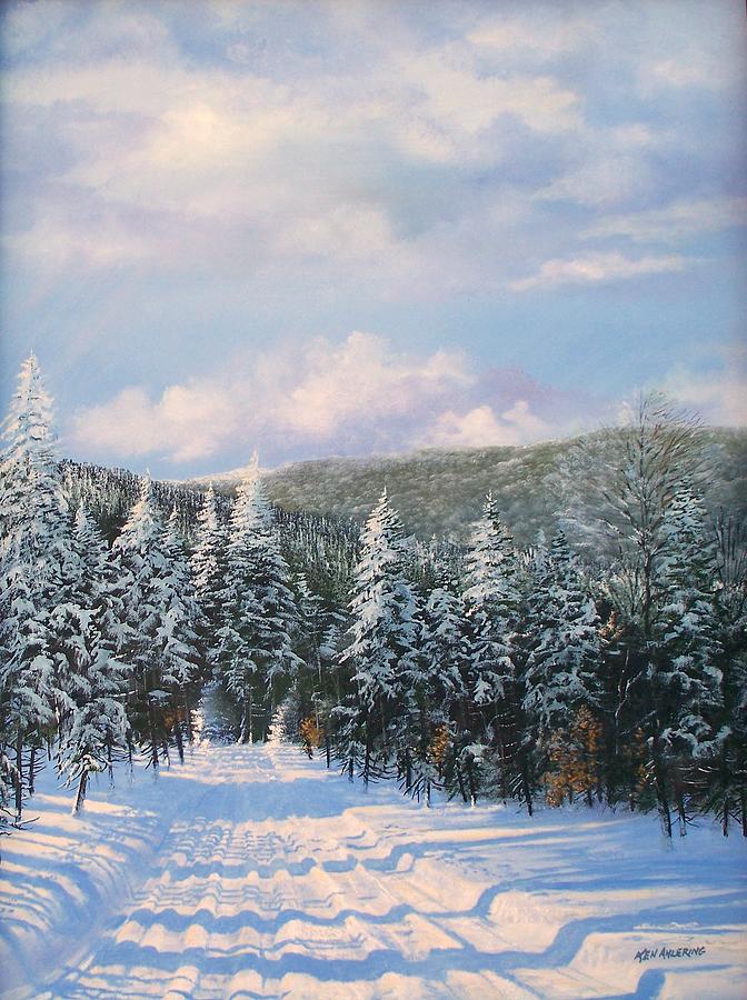 Closed in Winter #1 Painting by Ken Ahlering