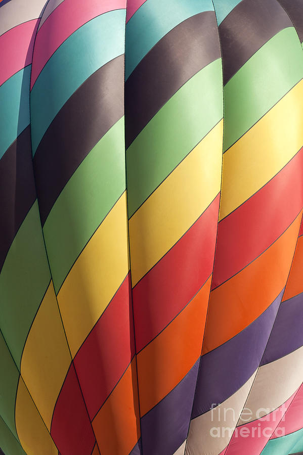 Closeup of Hot air balloon #1 Photograph by Anthony Totah