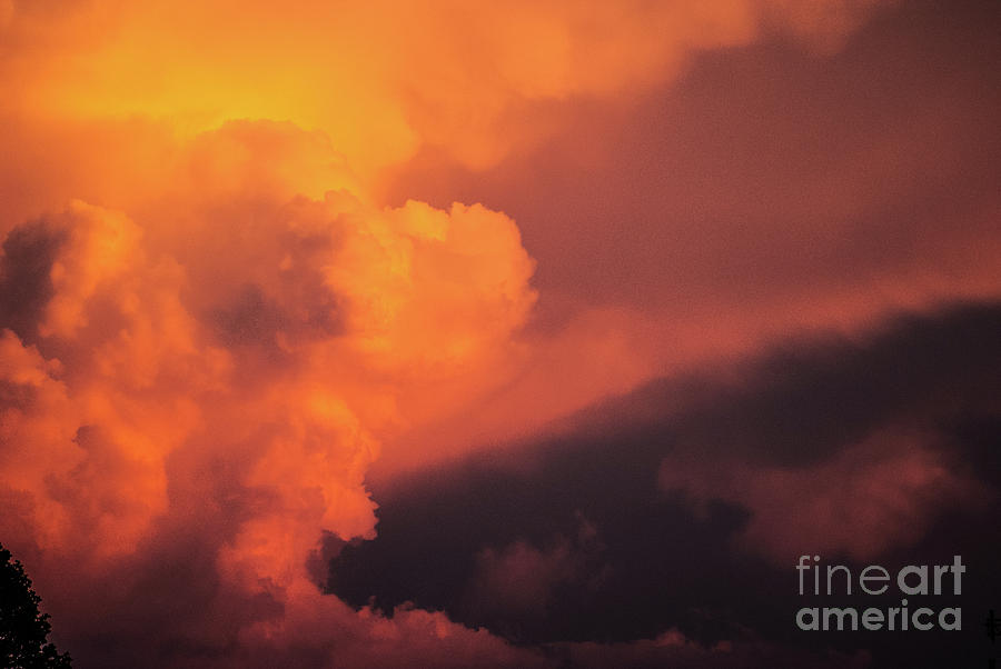 Cloud at Sunset No. 5 #1 Photograph by Kevin Gladwell