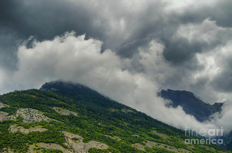 Clouds Over The Mountain #2 Photograph by Michelle Meenawong